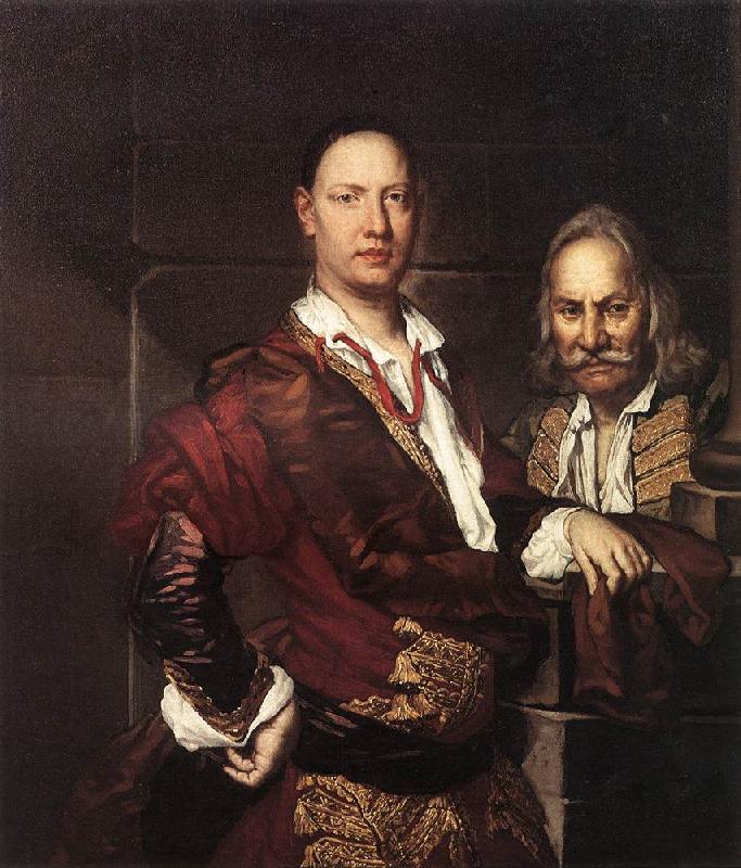 GHISLANDI, Vittore Portrait of Giovanni Secco Suardo and his Servant  fgh Sweden oil painting art